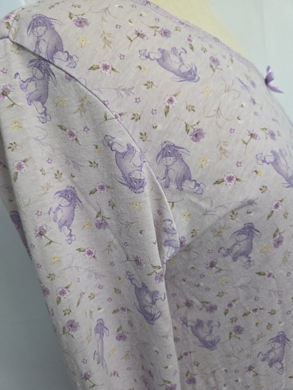 DISNEY Purple Long Sleeve EEYORE Nightgown Ladies - Picture 4 of 8